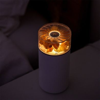 Соляная лампа с увлажнителем воздуха 3-в-1 Doctor-101 Mono. Солевой светильник ночник на аккумуляторе