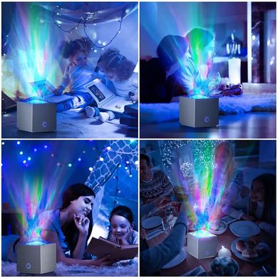 Соляна лампа Doctor-101 Aurora з пультом ДК. Сольовий світильник нічник з димуванням, 7 кольорів підсвічування