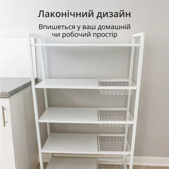 Стелаж металевий з ящиками, стелаж для гаража, 4 яруси. Переоцінка