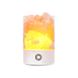 Настольная соляная лампа, солевой светильник 2-в-1 Arish-101 с ночником и разноцветной светодиодной подсветкой. 7 цветов ночного освещения