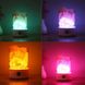 Настільна соляна лампа, сольовий світильник 2-в-1 Arish-101 з нічником і різнобарвним світлодіодним підсвічуванням. 7 кольорів нічного освітлення