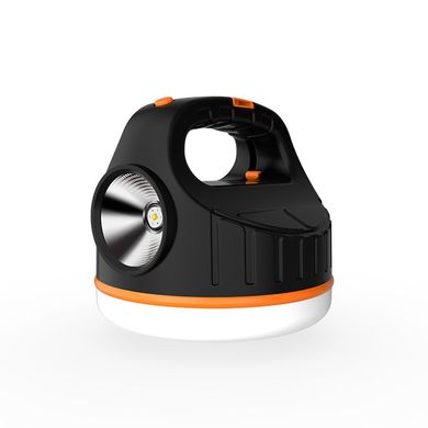 Кемпинговый мощный фонарь с аккумулятором и повербанком 2-в-1. Водонепроницаемый LED фонарь + Power Bank 4000 mAh