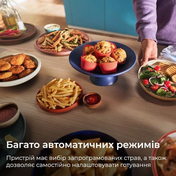 copy_Аэрогриль на 2 чаши 9L OLSONA Dualy, многофункциональная мультипечь. Переоценка, 9,0 литров (две чаши по 4,5л), 48X46X42 см, Dualy