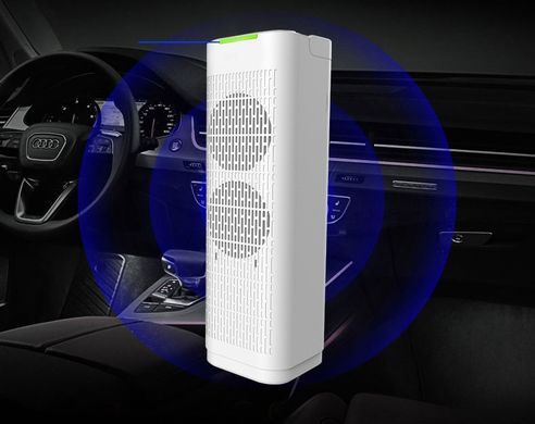 Портативный HEPA очиститель воздуха LEON-101 + ионизатор + повербанк, для дома и автомобиля. Удаление любых запахов, бактерий