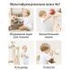Детская башня помощник 6-в-1 Lumpurini Torre Montessori Pietro. Табурет-лестница, подставка для детей от 1 года на 2 ступени. С кольцекидом и кольцами, баскетбольным кольцом и мячом, телескопом. Переоценка