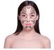 3D силіконова масажна щітка для вмивання, очищення та масажу обличчя із зарядкою на магнітних контактах темно-рожева. Оригінал