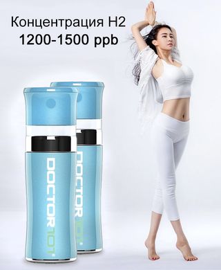 Элегантный водородный генератор Doctor-101 Aura для женщин. Компактная противоударная водородная бутылка SPE/PEM, на 300 мл