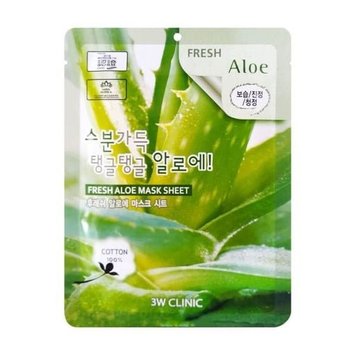 Маска тканинна зволожуюча з екстрактом алое 3W CLINIC Fresh Aloe Mask Sheet, 23 мл