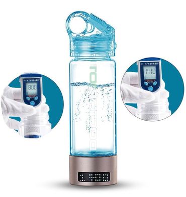 Генератор водородной воды для спортсменов и туристов Todos-101 на 400 мл с трубочкой для питья
