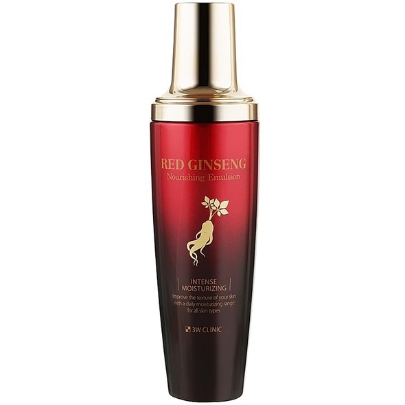 Живильна емульсія з екстрактом червоного женьшеню 3W Clinic Red Ginseng Nourishing Emulsion, 130 мл