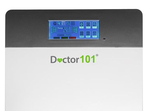 Мультифункциональный 4-в-1 очиститель воздуха + озонатор + ионизатор + ультрафиолетовая лампа Doctor-101 Elite для больших помещений с пультом. 7-ступенчатая система очистки