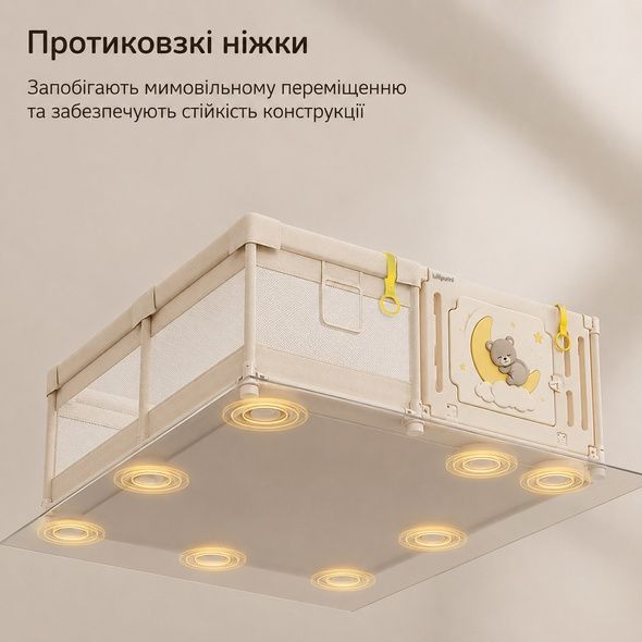 Дитячий манеж Lumpurini Lunorso M. Великий ігровий манеж 180х120 з пластиковими дверцятами. Переоцінка