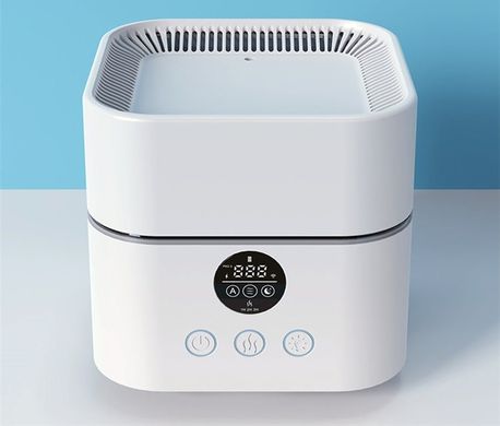 Багатофункціональний очищувач повітря Doctor-101 Porto 4-в-1 із зволожувачем повітря, 4-ст. HEPA-фільтром, іонізатором та нічником