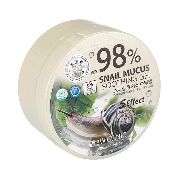 Багатофункціональний гель для обличчя і тіла 3W CLINIC Snail Mucus Soothing Gel, 300 г