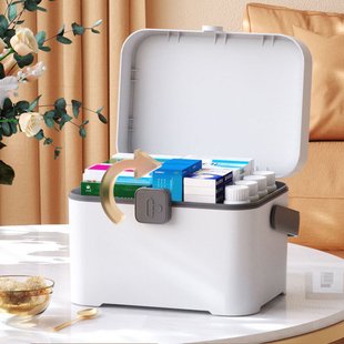 Аптечка-органайзер для лекарств, пластиковый контейнер для медикаментов