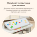 Стол-трансформер со стульчиком детский Lumpurini Denise, стол для творчества с двумя магнитными досками, с мольбертом. Переоценка
